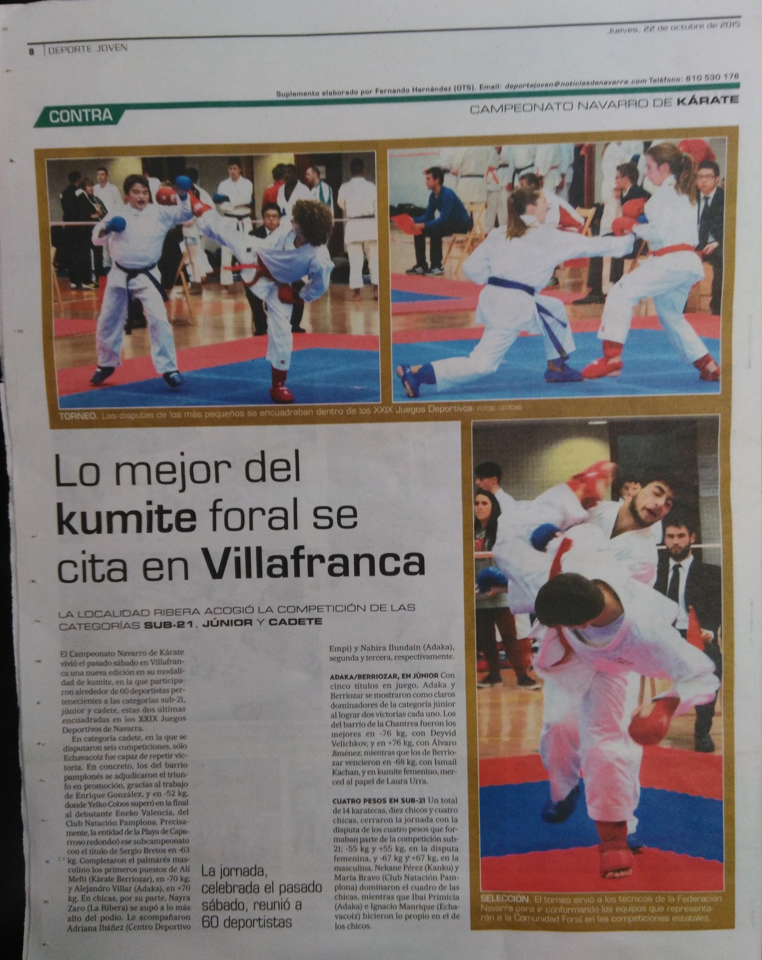 La prensa local se hace eco de nuestras actividades